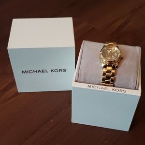 Michael Kors MK3304 petite gold watch